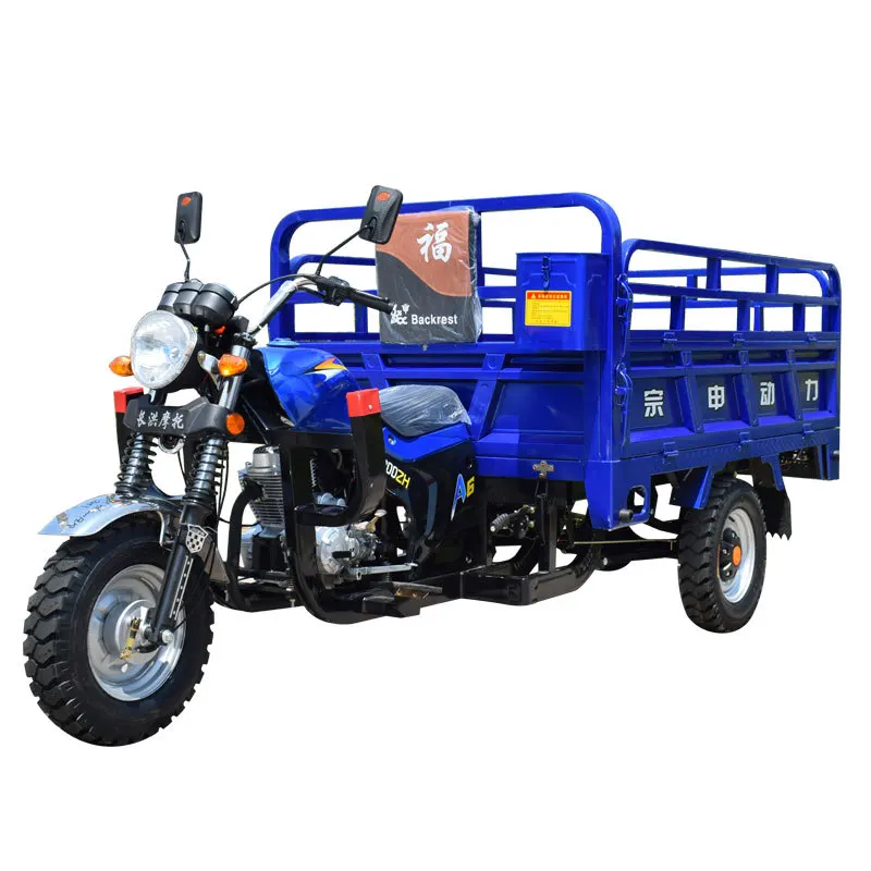 Bogist G125 Household and Agricultural Use 3-Wheeled Cargo Motorcycle, Zongshen Water-Cooled Gasoline Tricycle Vehicle - ecarcc official