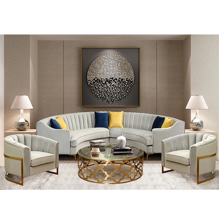 Современный бархатный диван из нержавеющей стали с золотыми ножками, набор мебели, угловые диваны для гостиной на 8 мест