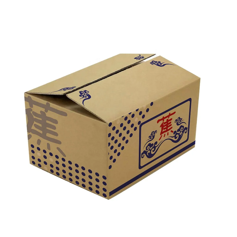 The Factory Manufactures High Quality Corrugated Hard Fresh Fruit And Vegetable Cardboard Banana Boxes For Fruit Transportation