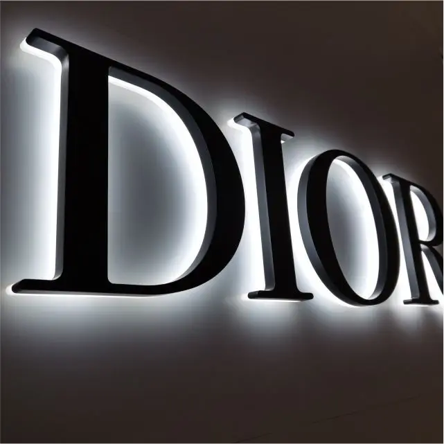 Factory Sale Various Led Character Outdoor Acrylic Metal Stainless Steel Back Luminous Light Lettering