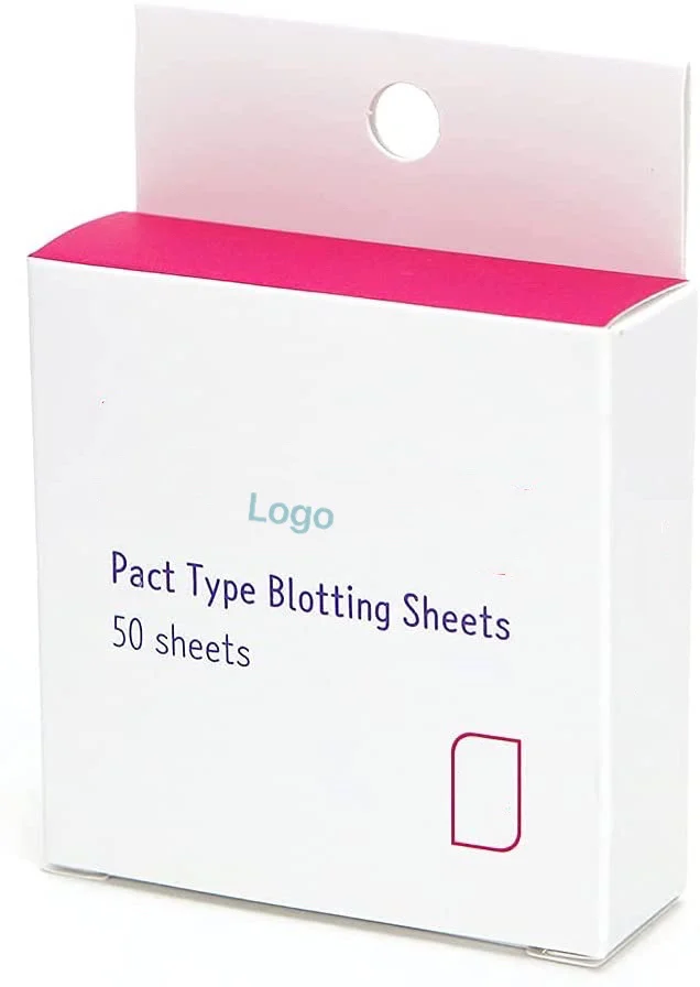 Portable plastic mirror case facial oli blotting papers oil blotting sheets