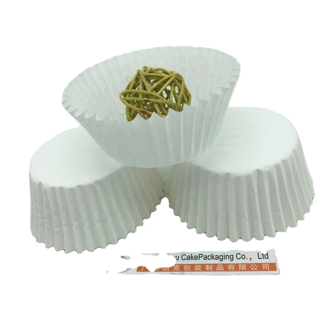 Factory Direct-sale White Greaseproof Food Grade Paper Cake Cup High Temperature Resistant Cupcake Liners
