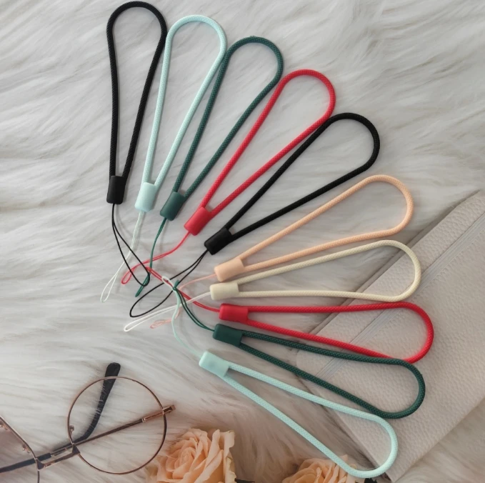 Short Soft Silicone Cell Phone Holder Hand anti lost wrist Strap mobilephone wrist lanyard safety String for Mobile Phone