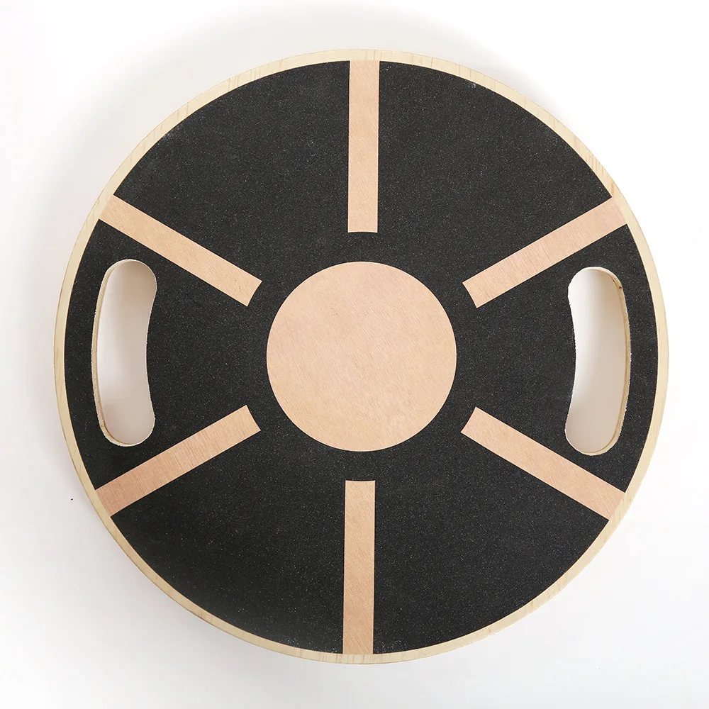 New Design Balancing Yoga Training Wood Board Exercise Anti-fatigue Round Anti-slide Wobble Wooden Balance Disc with