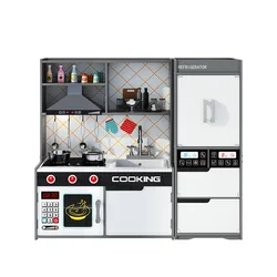 Children Pretend Cooking Wooden Play Kitchen Toys Large Size Four Piece Wooden Pretend Cooking Kitchen Set