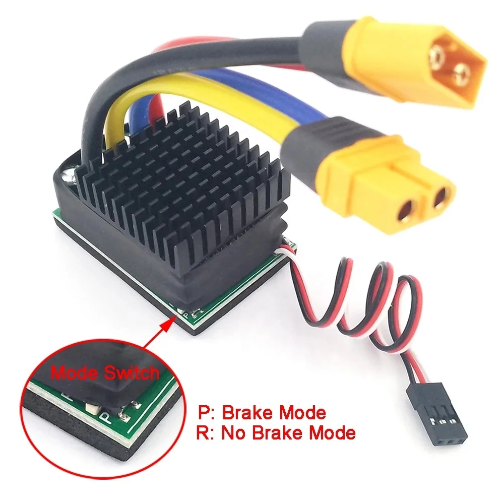 10V-32V 12V-24V 480A Brushed ESC Two-way Speed Controller For RC Crawler Car Tanks Boat 540/550/775/795 Brush Motor