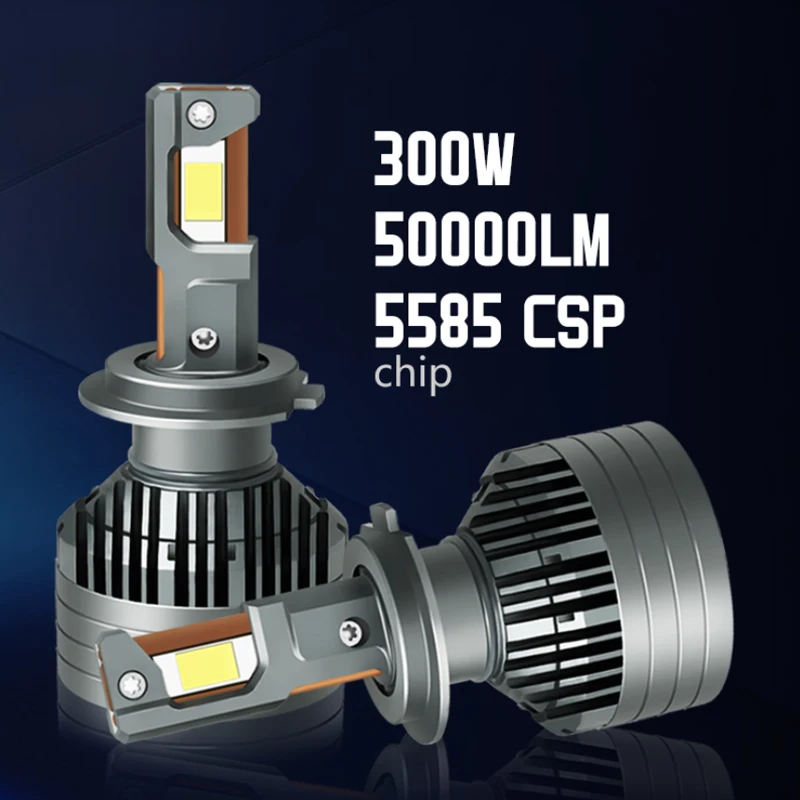 Супер яркий светодиодный свет 300 Вт 50000LM 5585 чип H1 H4 H7 H11 9005 9006 bi-led Canbus без ошибок автомобильная светодиодная лампа