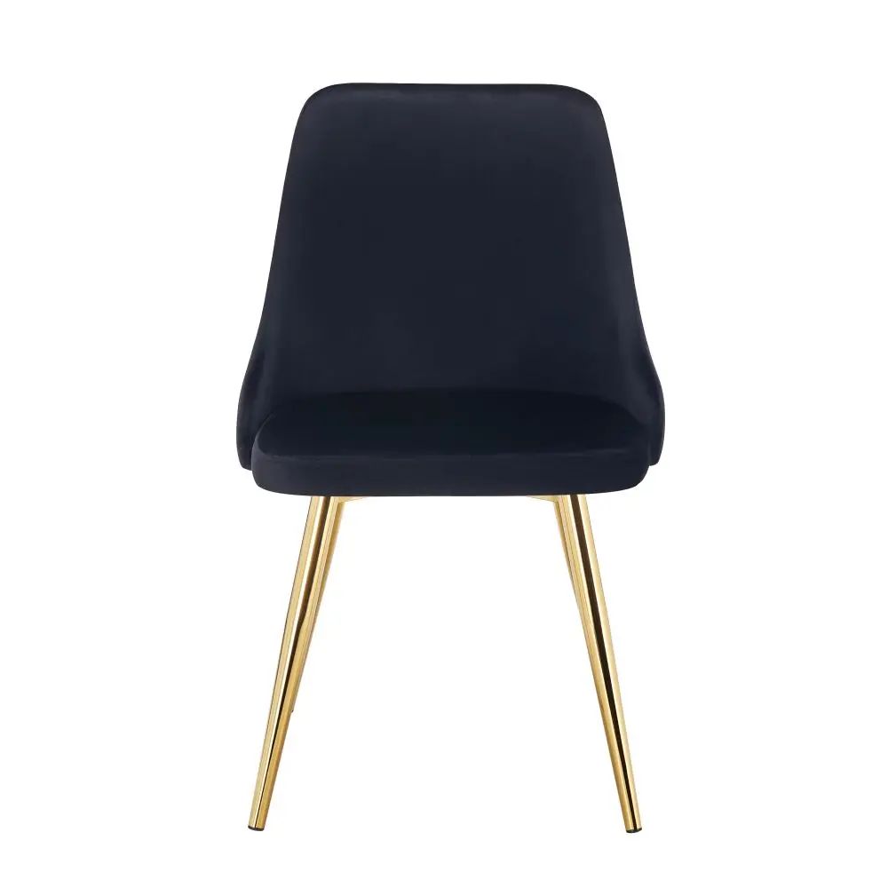 Factory Direct Sale Modern Nordic Classic Kitchen Chair High Quality Green Black Upholstery Velvet Dining Room Chair