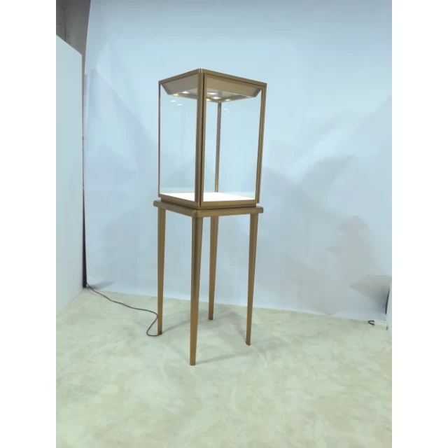 Customized High Stand Rectangular Jewelry Display Cabinet for Showcases Office Retail Souvenir Jewelry Luxury Display Showcase