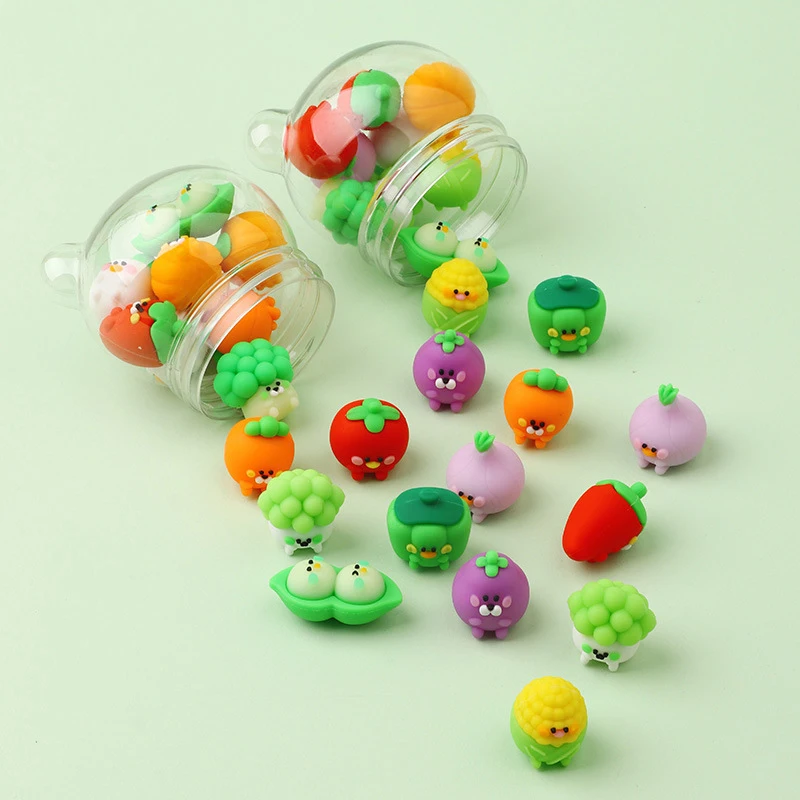 Канцелярские товары, рекламная акция, мини мультяшный Детский 3D милый карандаш, ластик для фруктов и овощей