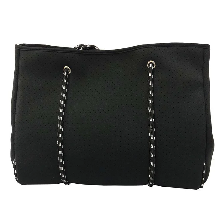 Summer New Design Neoprene Beach Bag Large Capacity Neoprene Perforated Neoprene Tote Bag