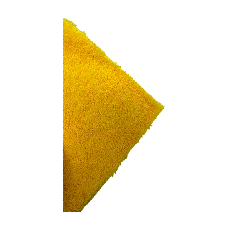 Custom logo quick drying super absorbent car cleaning cloth microfiber high and low piles towel
