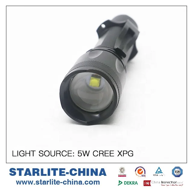 Popular Flexible High Bright Rechargeable Adjustable Zooming Waterproof 18650 EDC LED Torch light Flashlight with Pen clip