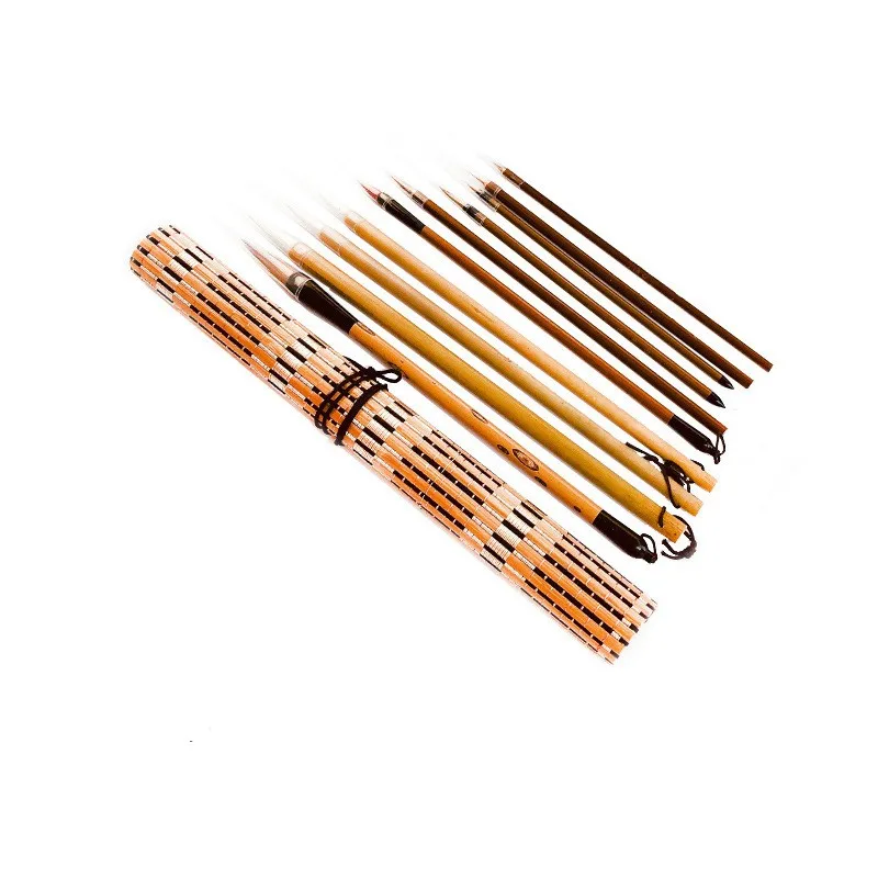 Professional Chinese calligraphy brush set with bag Wholesale calligraphy pen set High quality calligraphy and painting brush