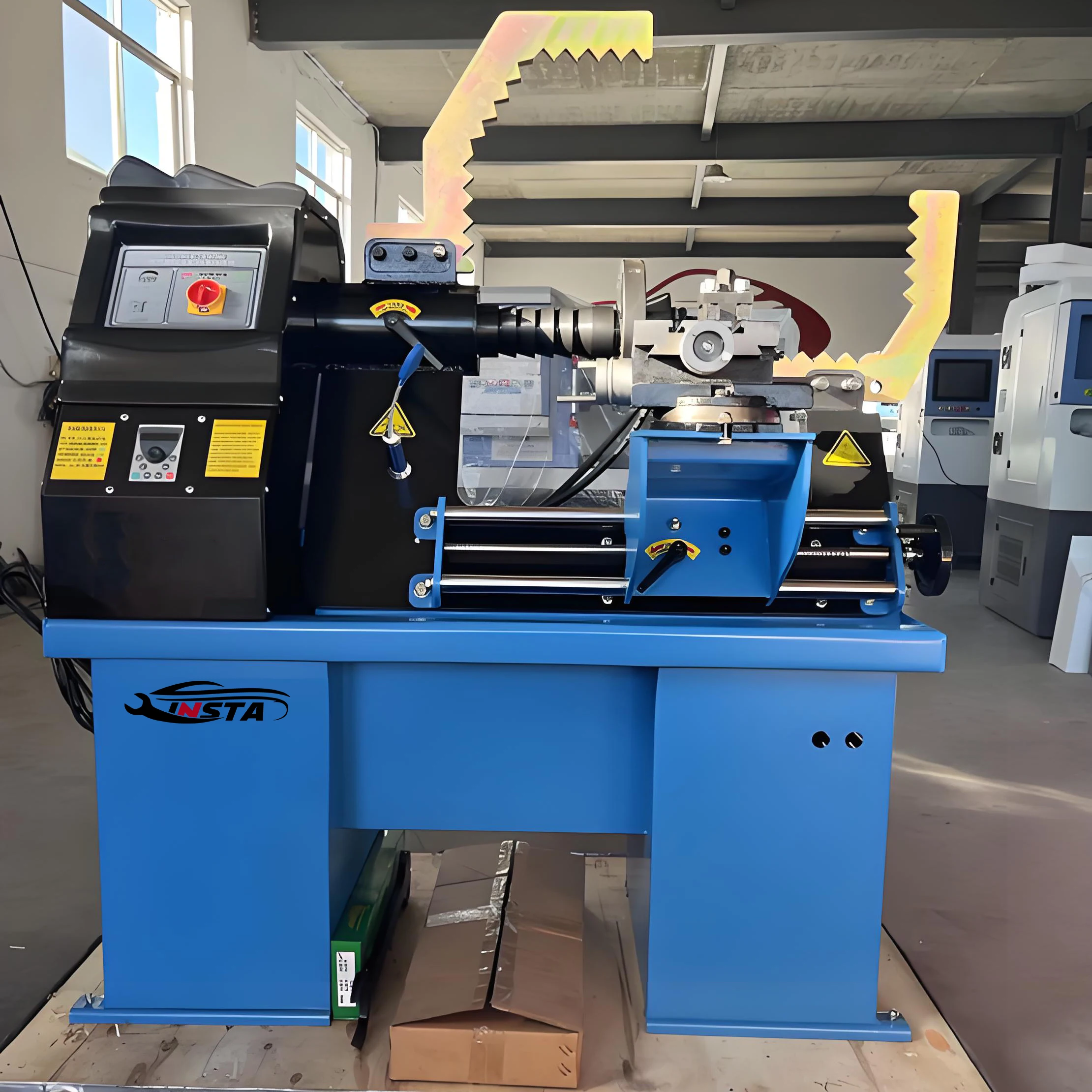 Full Automatic Rim Straightening Machine Wheel Repair lathe  Rim repair machine