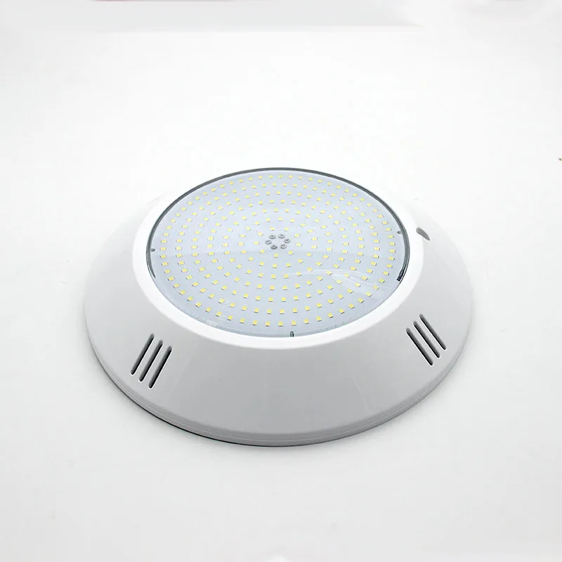 PC Flat Pool lamp 12V Wall Mounted 260mm led pool light resin RGB Remote Control 2 Wries LED Underwater swimming pool Light