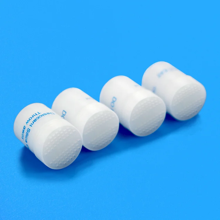 Desiccant Capsule Pharmaceutical Silica Gel 1g Chemical Auxiliary Agent 35% Plastic Canister Silicon Dioxide Adsorbent Dry Plus