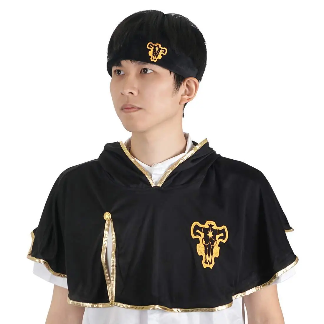 Black clover Cosplay Clover Costume Cloak Asta Cloak Robe Cape Hooded Cloak