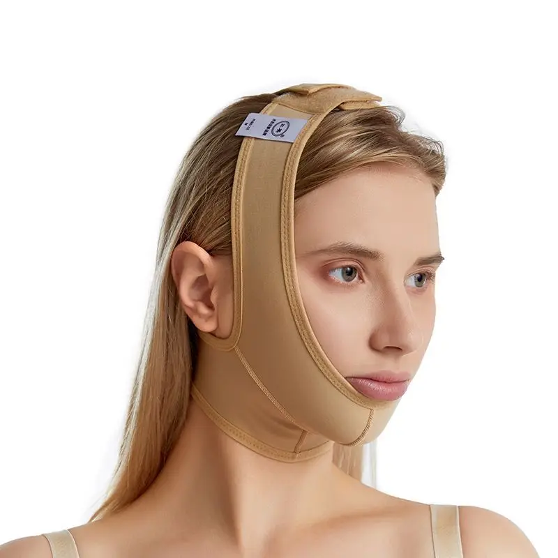 Post Surgical Chin Strap Bandage for Women Neck and Chin Compression Garment Wrap face Slimmer Jowl Tightening