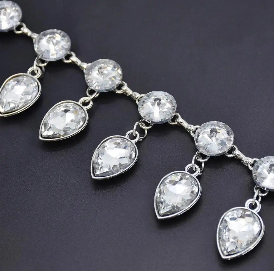 
NEW WOMEN WATER DROP CRYSTAL BELLY CHAIN DANCE WAIST CHAINS STATEMENT BODY CHAINS SUMMER PARTY JEWELRY 