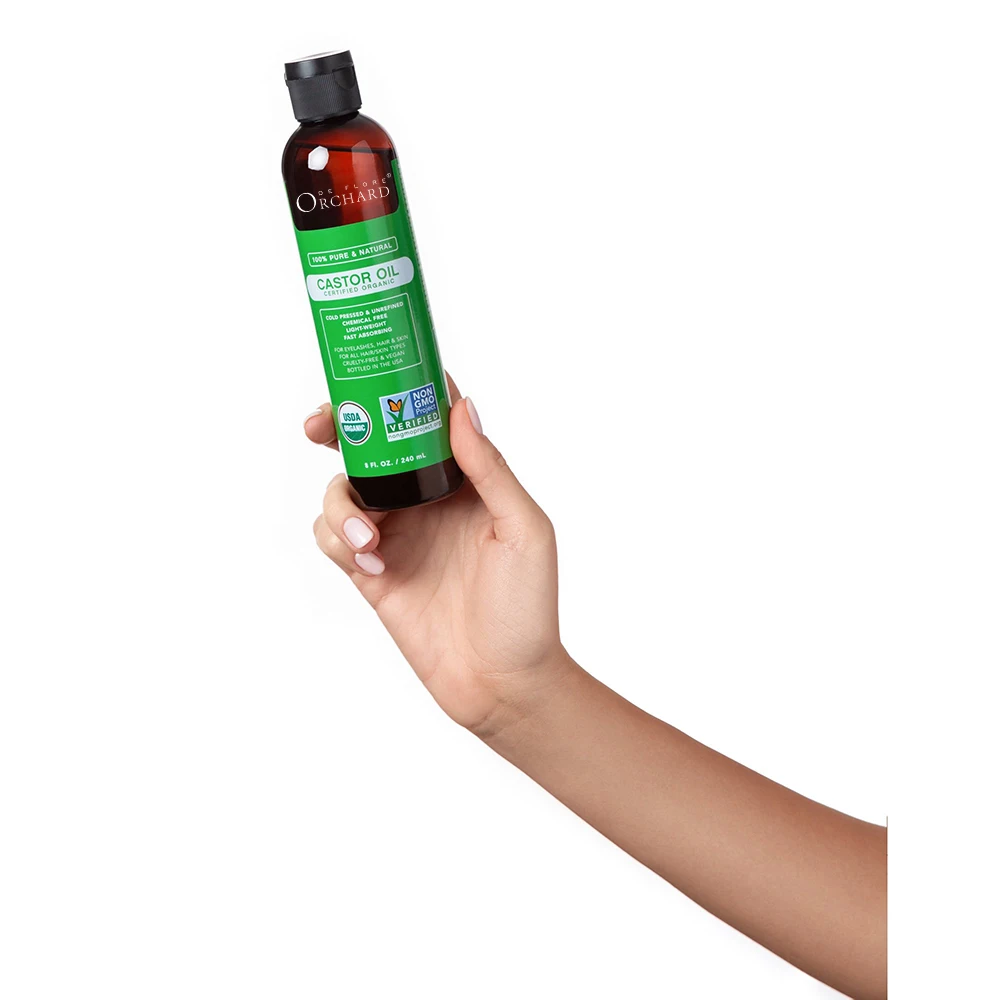 Custom Organic Essential Oils Body Face Eyelashes Hair Castor Oil For Hair Growth