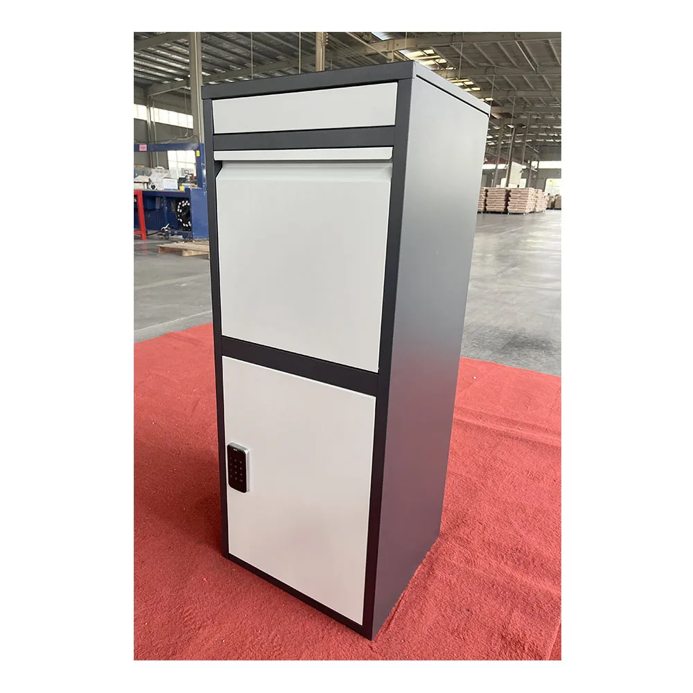 FAS-158  phone controlled smart lock Letter Parcel Drop Box Outdoor galvanized Steel  Mailbox delivery parcel Box