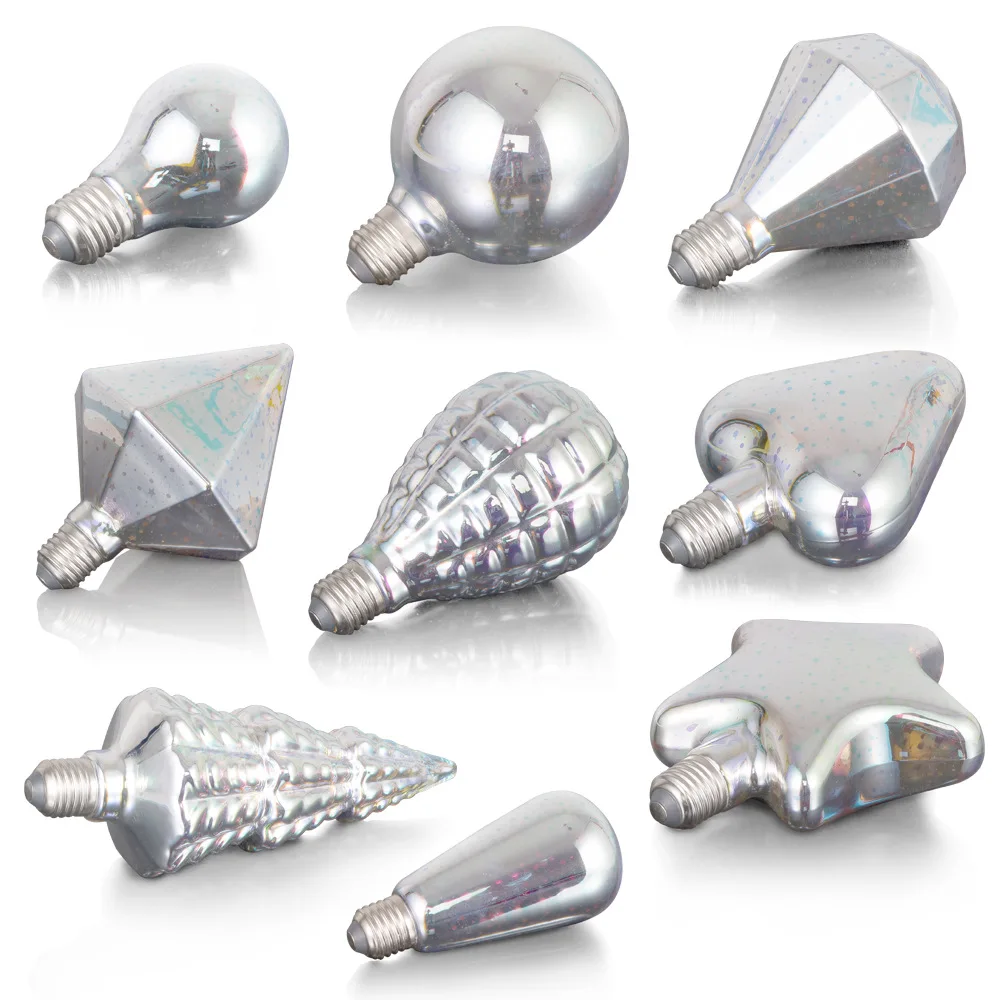 3 Different Shapes of Luminous Bulb Crystal Silicone Epoxy Resin Molds for DIY Handmade Epoxy Resin Crystal Lamps