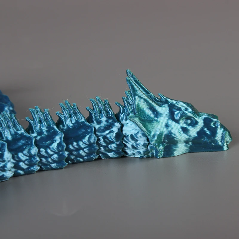 New Design Custom Articulated 3d Print Models Hydra Animals Flexible Chinese Dragon Fidget Toy for kids
