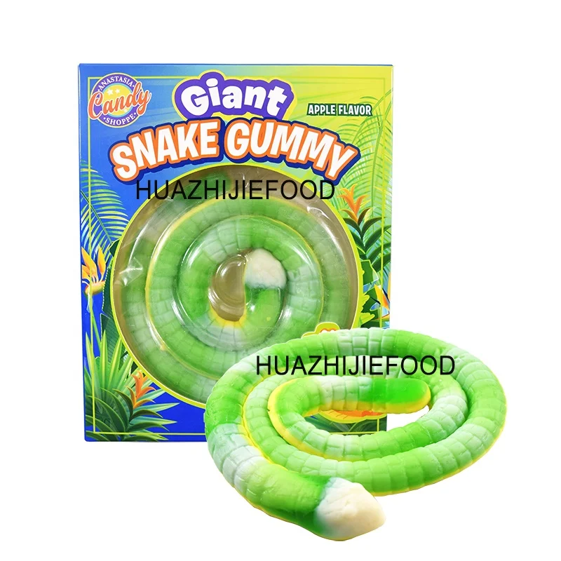 Giant gummy snake candy China factory supply