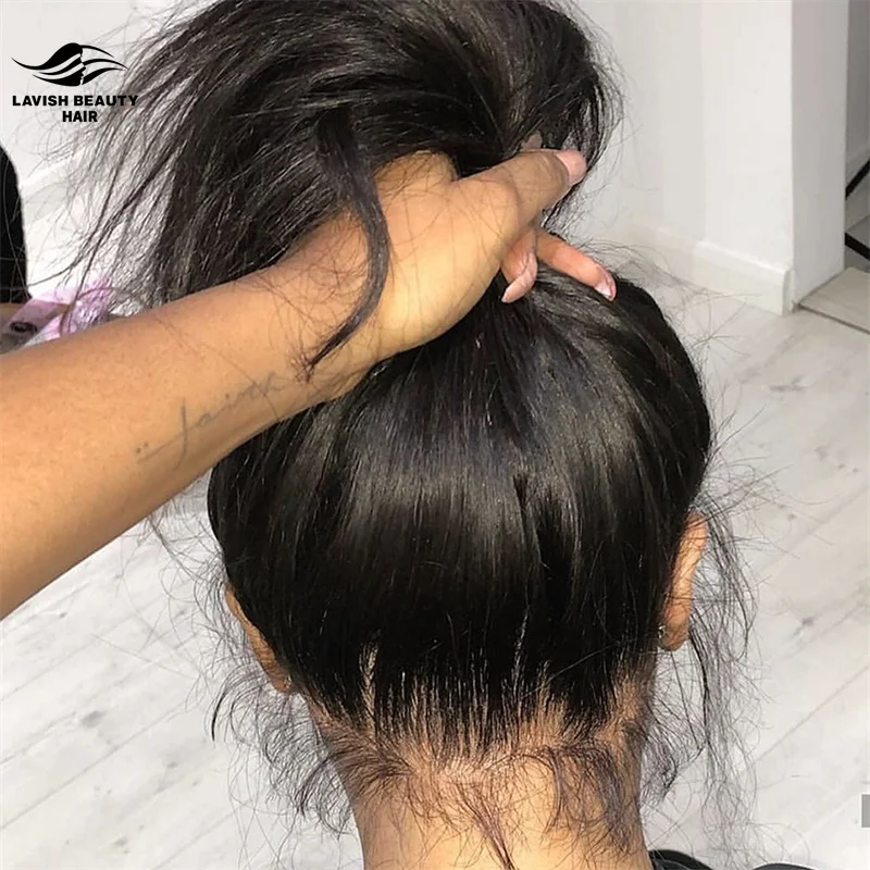 Lavishbeauty RTS Full Lace Wigs Virgin Hair Glueless Full HD Lace Wig Human Hair Wigs with Baby Hair for Black Peruvian Women