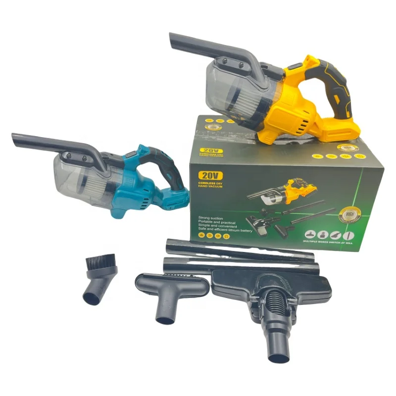 Portable cordless lithium battery vacuum cleaner, handheld brushless household car multifunctional electric vacuum cleaner