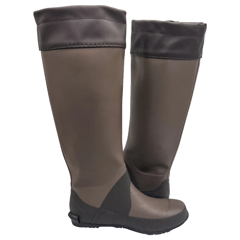 Waterproof Soft Folded Natural Rubber Rain Boots for women
