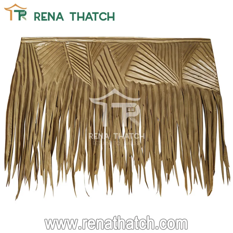 Waterproof artificial coconut palm leaves palma sintetica paja sintetica artificial similar with Palmex Viva