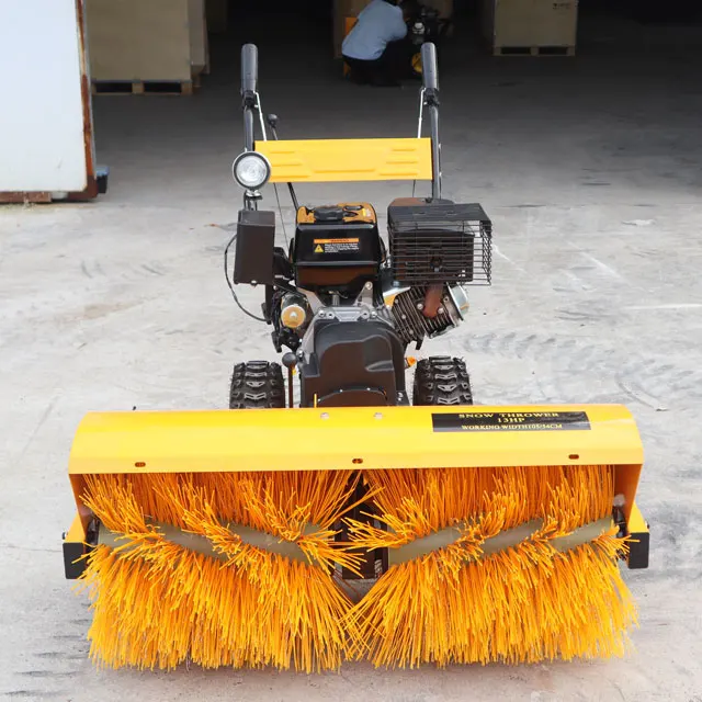 winter road snowplow airport snow removal equipment snow clearing equipment hand push snow sweeper