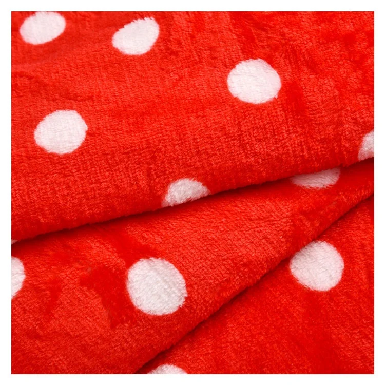 
100% polyester soft minky plush fabric for home textile printed coral fleece fabric 