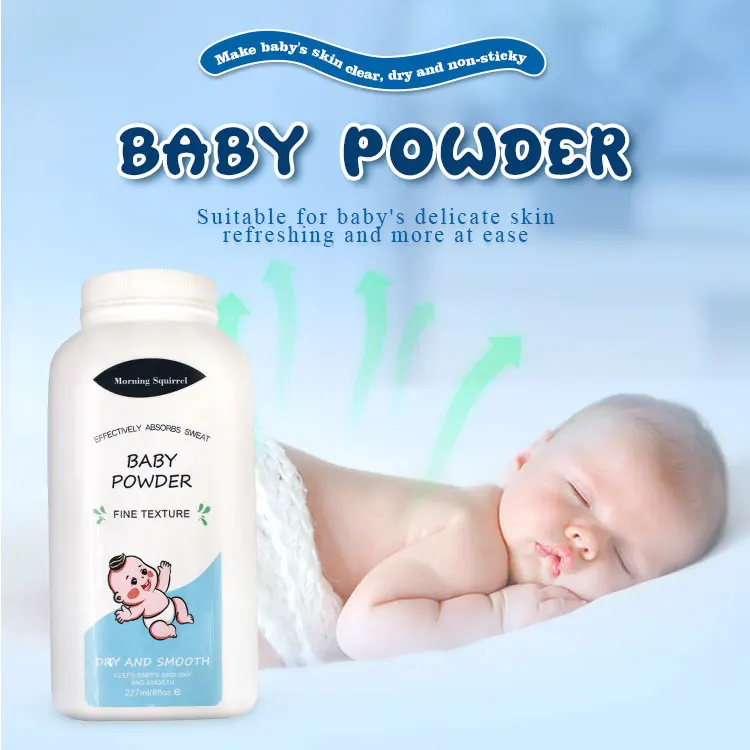 Private Label Cornstarch Baby Powder Talc Free Powder Gentle Fresh Milk Baby Talcum For Baby Eczema