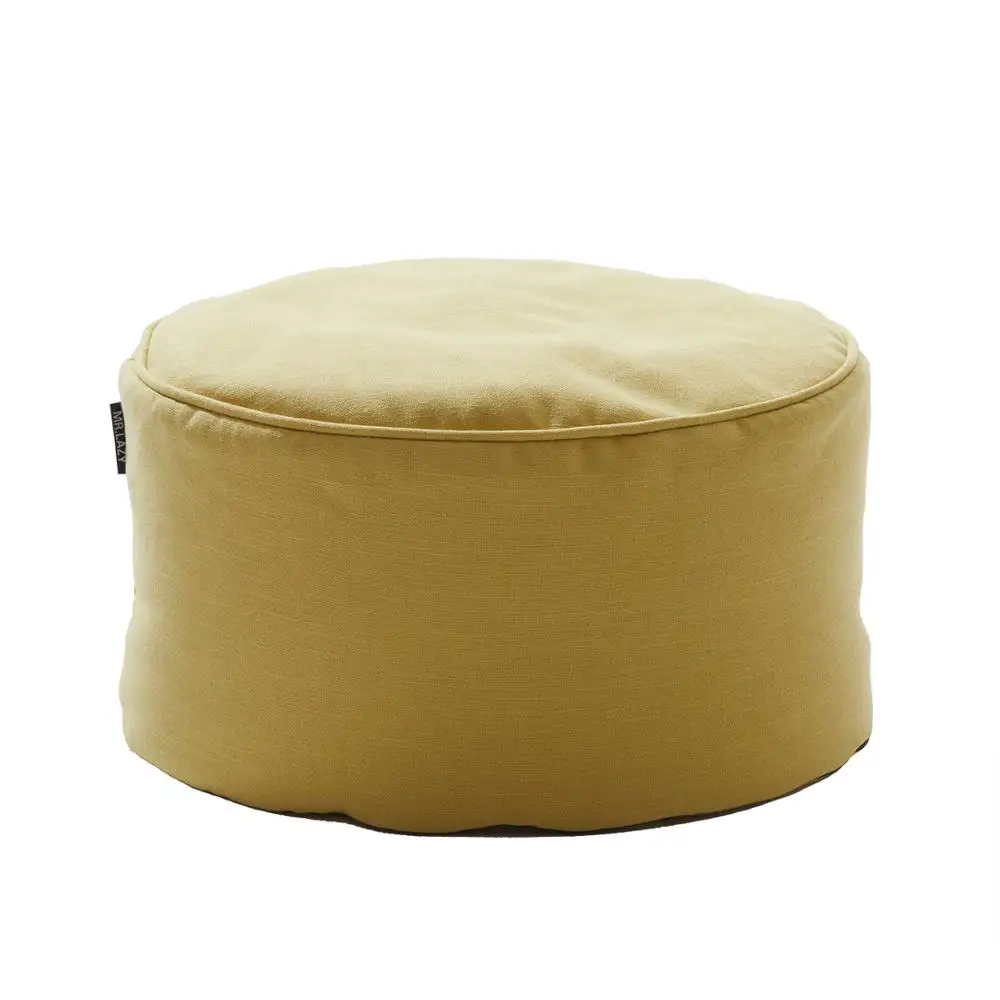 footstool Round Ottoman flannel  fabric Ottoman pouf