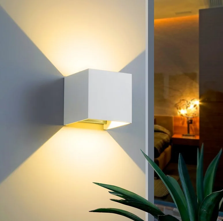 Modern Waterproof IP65 LED Wall Sconce 6W 12W Wall Decorative Lamp AC85-265V for Indoor Outdoor Wall lighting Fixture