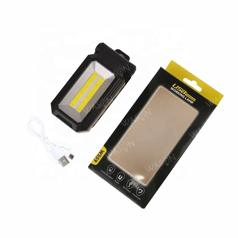 Wason 2022 New Flexible Useful Multifunction T6+COB Magnetic Night Working Inspection Safety Light For Emergency SOS Warning