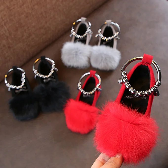 
Warm Girl Shoe Korean Girls Shoes Kids Princess Shoes 