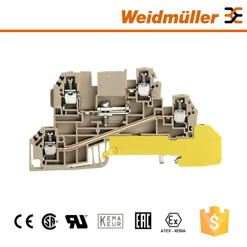 Weidmuller WDL 2,5/TR-DU-PE клеммы винтовой клеммной колодки