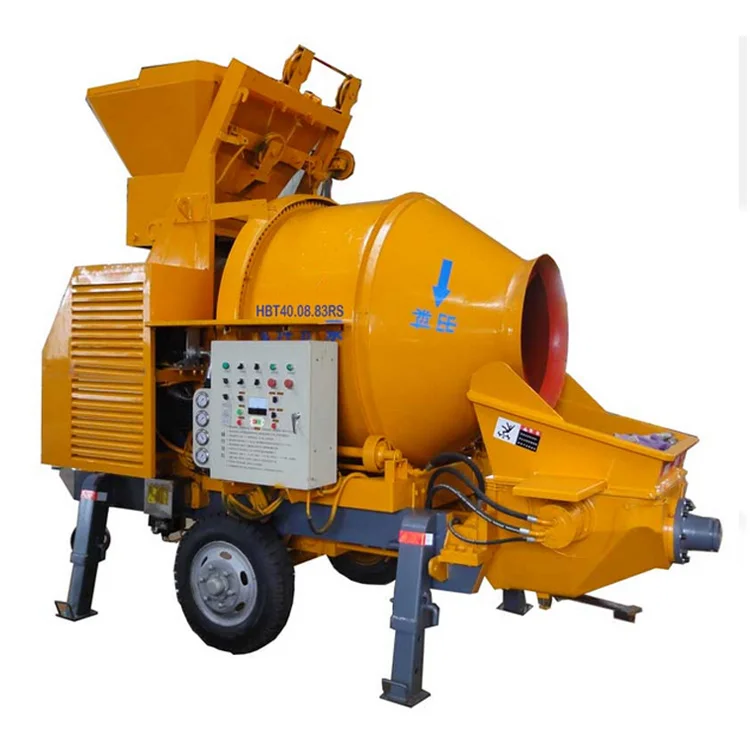 electrical concrete mixer with pump cement mixer with pump hose mini concrete mixer with pump machine