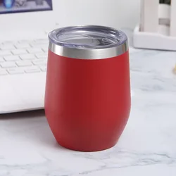 12oz Double Wall Stainless Steel Travel Coffee Mug Beer Mug with Logo