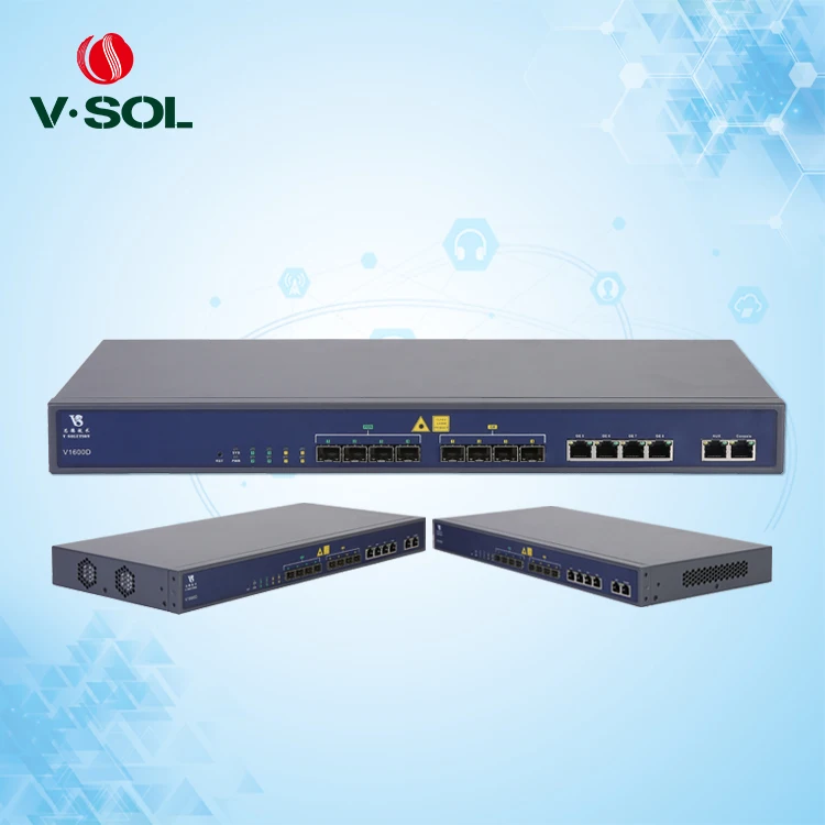  Профессиональный FTTH EPON 1U 4 SFP или + и 4GE RJ45 Uplink 1:64 L3 Route Волоконно-Оптический линейный терминал 4PON Port GEPON