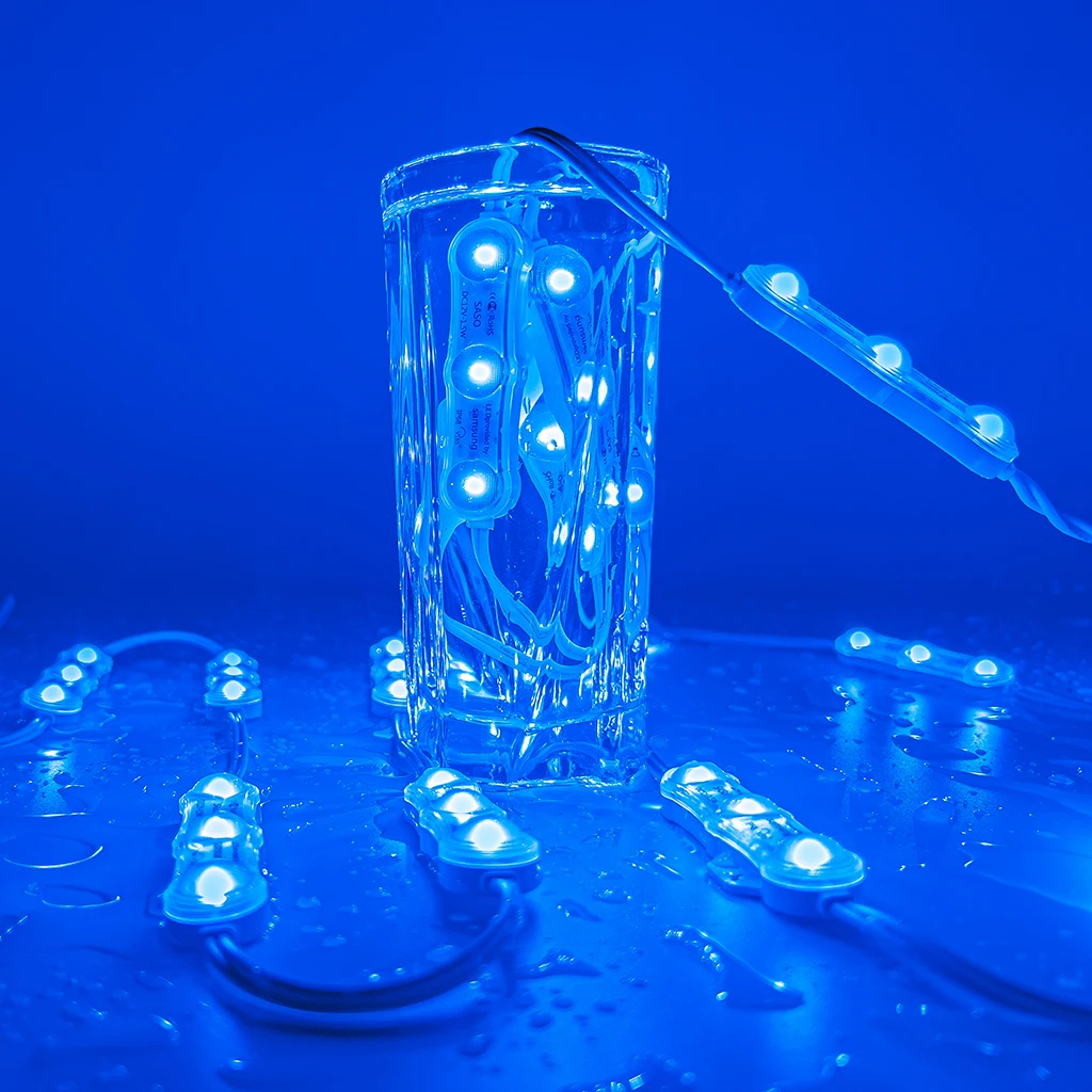 New arrival 5 years warranty waterproof no positive or negative terminals dc12v smd 3030 IP68 injection LED module