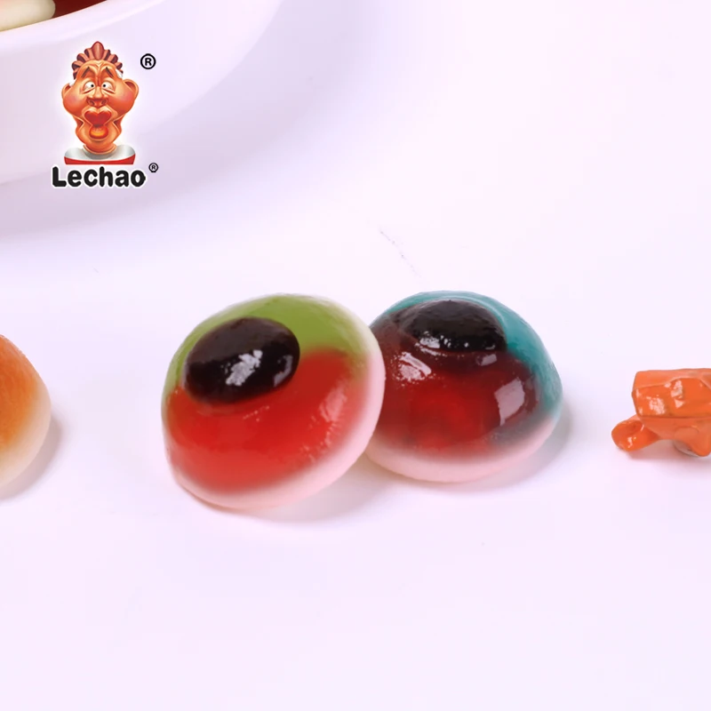 Hot selling halal sweet soft eyeball gummy candy eyes gummy halloween candy