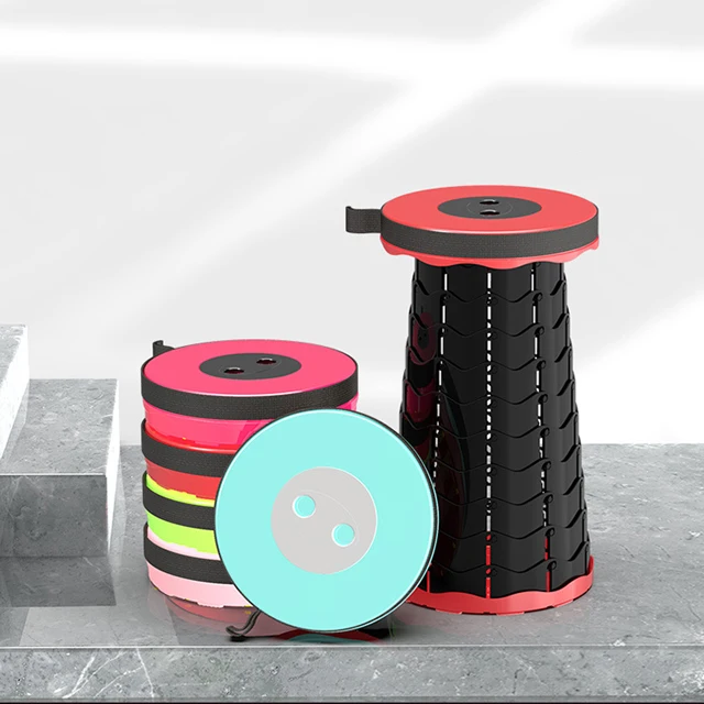 outdoor Telescopic Camping Folding chiar Retractable Foldable Adjustable Collapsible Plastic Step Stool  Outdoor Table