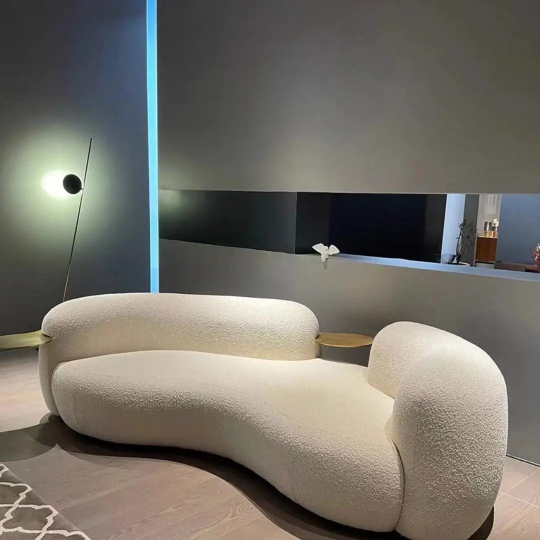 High Quality Wholesale Customizable Size Beige White Living Room Multi-Scene Applied Sofa Set Furniture