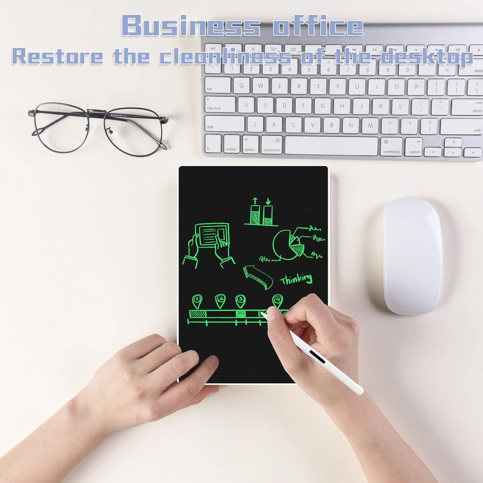 LCD Writing Tablet 9.5 Inch Double sided  095FX Electronic Writing Pad Drawing Board for study