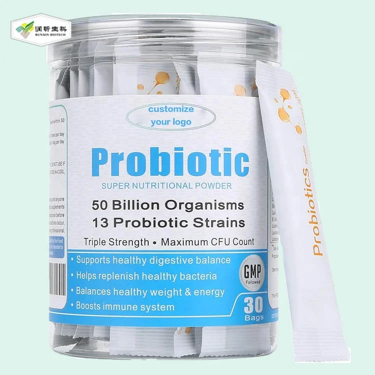 OEM 60 billion probiotics prebiotics supplement lactobacillus probiotics Powder